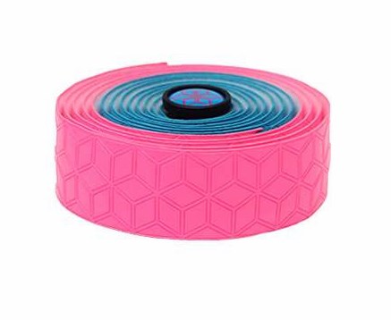 Handlebar Tape, PU, Blue+Pink